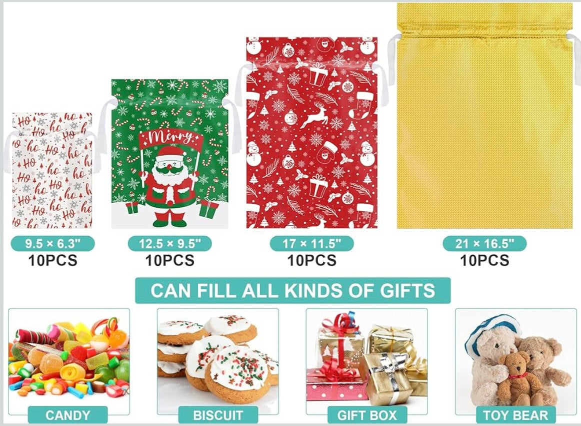 Kringle Express™ - 40 Pc Gift Bag Set