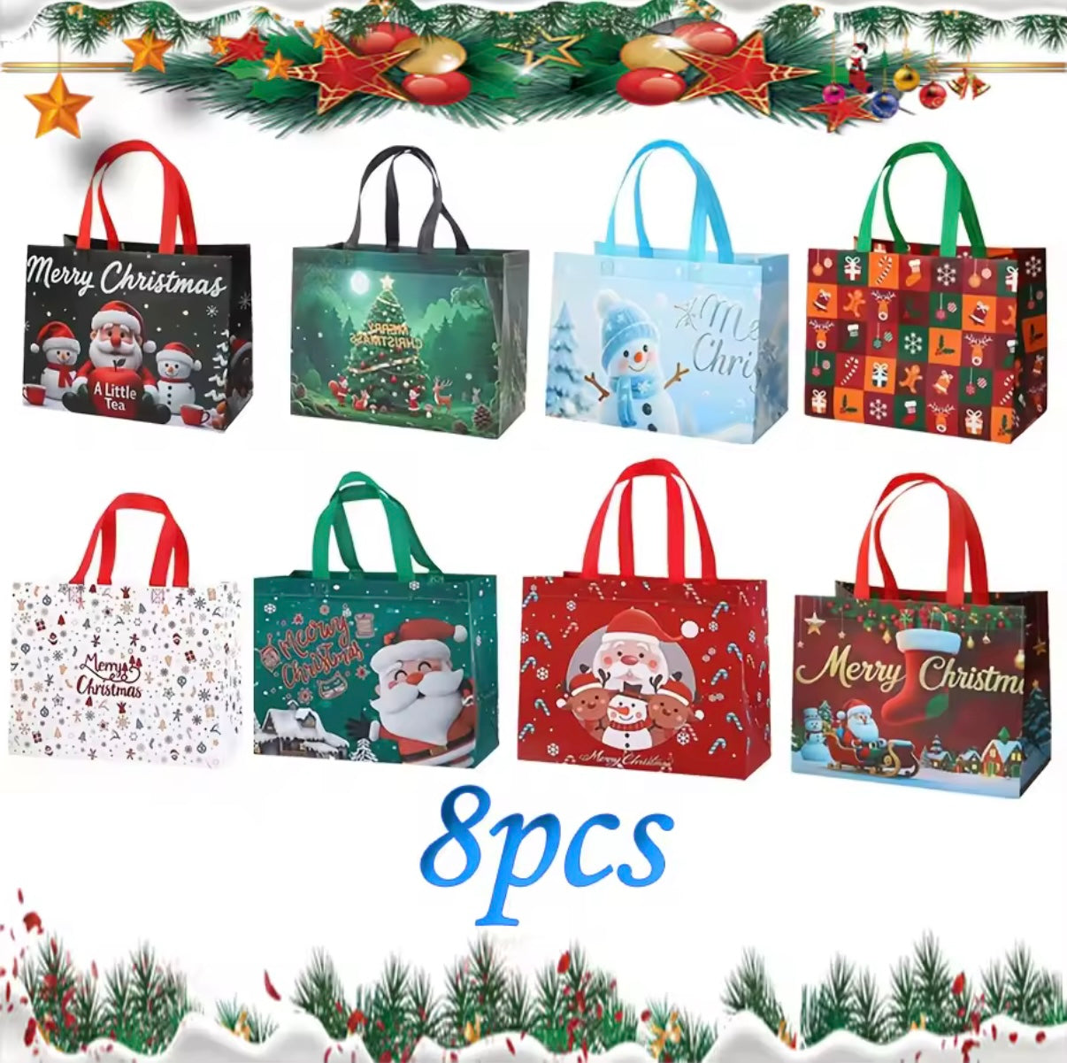 Kringle Express™ - 8 Pc Premium Holiday Tote Set
