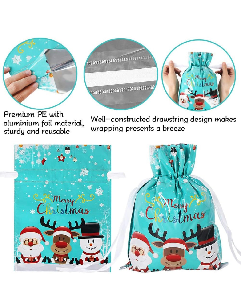 Kringle Express™ - 5 Pc Premium Gift Bag Set - (M)